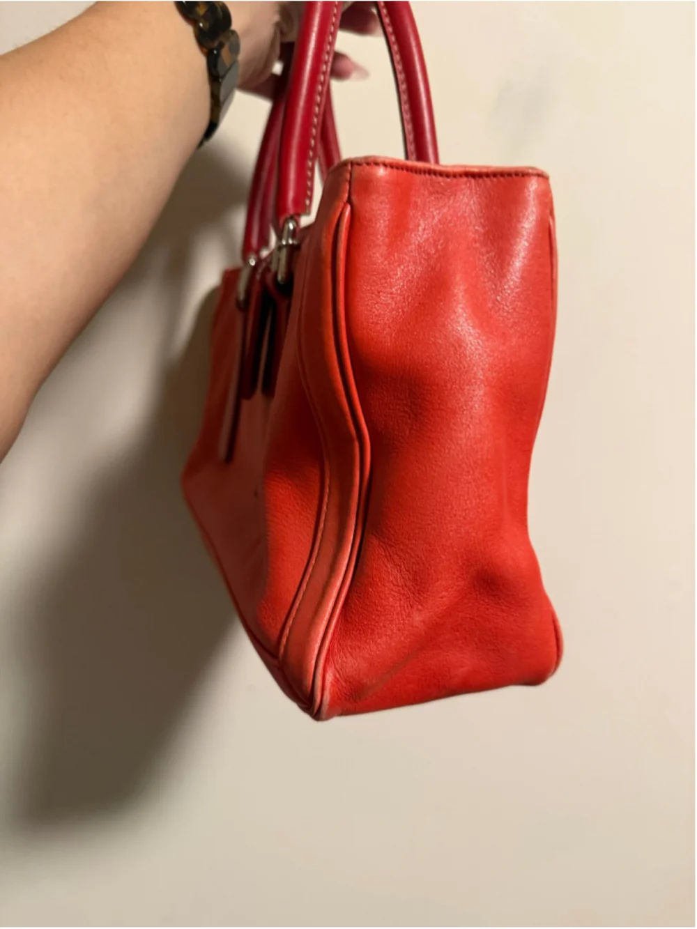 Coach Vintage Bonnie Satchel Handbag Burnt Red